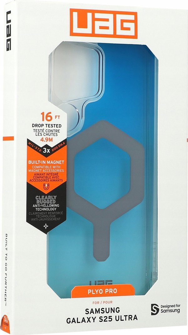UAG Urban Armor Gear θήκη PLYO PRO με ενσωματωμένη μαγνητική μονάδα για SAMSUNG S25 Ultra 5G μπλε ombre