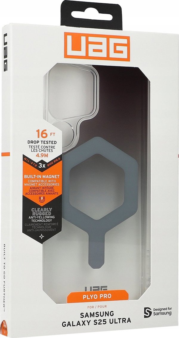 UAG Urban Armor Gear Θήκη PLYO PRO με Ενσωματωμένο Μαγνητικό Μονάδα για SAMSUNG S25 Ultra 5G Μαύρο/Καθαρό Ombre