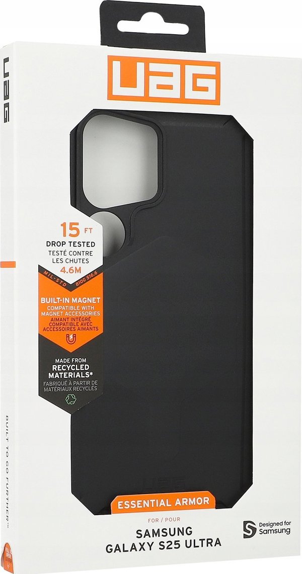 UAG Urban Armor Gear θήκη ESSENTIAL ARMOR MAGNET με ενσωματωμένη μαγνητική μονάδα για SAMSUNG S25 Ultra 5G μαύρο
