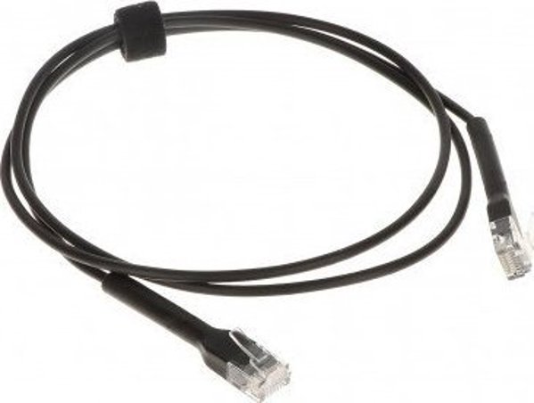 Ubiquiti UniFi Ethernet Patch Καλώδιο Cat6 UTP 1m, Μαύρο - Slim & Flexible