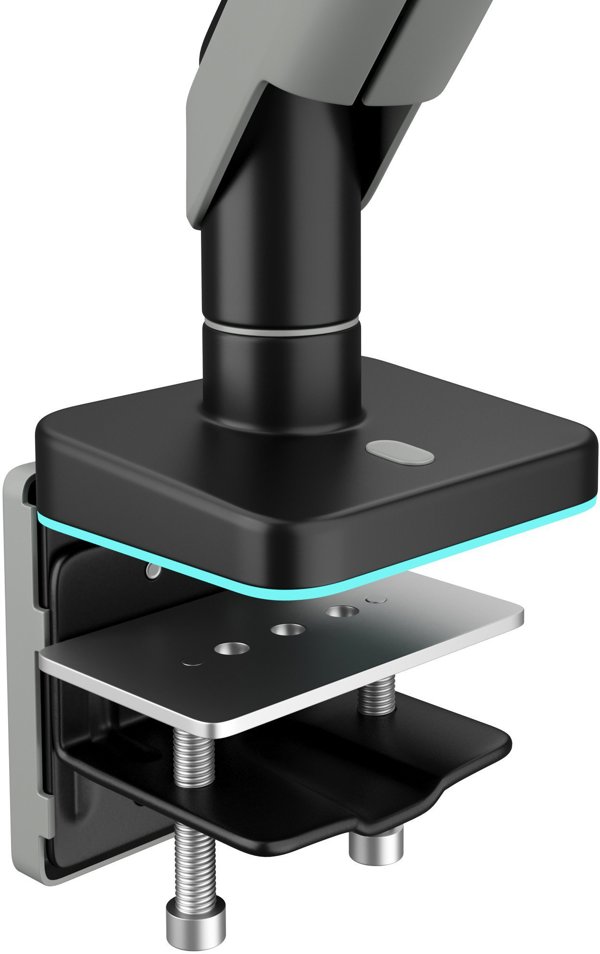 Uchwyt na monitor 49 cali, szaro-czarny LED RGB X-ARM