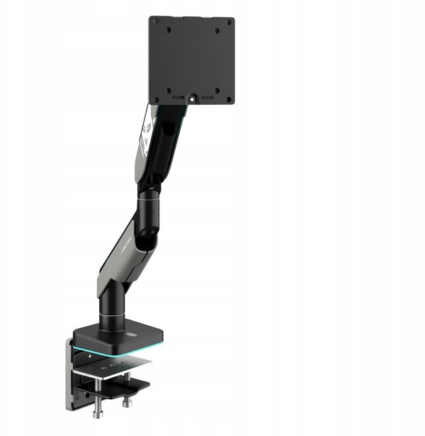 Uchwyt na monitor 49 cali, szaro-czarny LED RGB X-ARM