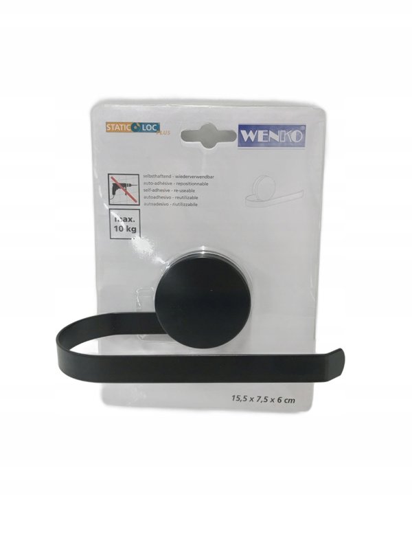 Wenko Θήκη Χαρτιού Υγείας PAVIA Static-Loc, Επιτοίχια Βάση Χωρίς Τρύπημα