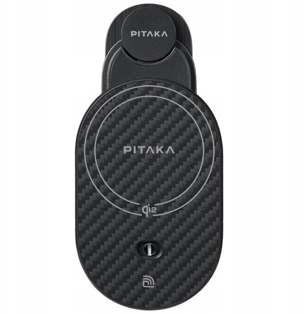 Βάση αυτοκινήτου με ασύρματο φορτιστή PITAKA MagEZ Pro 2 Qi2 Tesla Magsafe για Tesla Model 3/Y μαύρο γκρι
