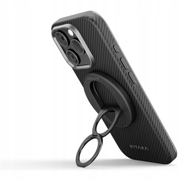 Μαγνητική βάση PITAKA MagEZ Grip 3 MagSafe για τηλέφωνο μαύρο γκρι