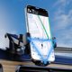 Dudao F2N+ Βάση Smartphone Αυτοκινήτου με Βεντούζα και Στήριγμα Βαρύτητας 360° - Μαύρο