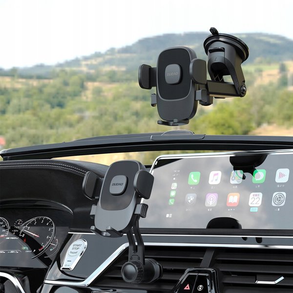 Dudao F2N+ Βάση Smartphone Αυτοκινήτου με Βεντούζα και Στήριγμα Βαρύτητας 360° - Μαύρο