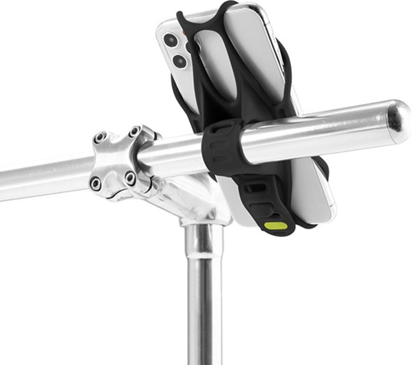 Βάση κινητού τηλεφώνου NoName Bone Bike Tie 3, για ποδήλατο, ρυθμιζόμενο μέγεθος, μαύρο, 4.7-7.2", σιλικόνη, τοποθετείται στο τιμόνι, μαύρο