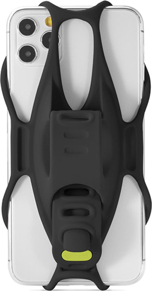 Βάση κινητού τηλεφώνου NoName Bone Bike Tie 3, για ποδήλατο, ρυθμιζόμενο μέγεθος, μαύρο, 4.7-7.2", σιλικόνη, τοποθετείται στο τιμόνι, μαύρο
