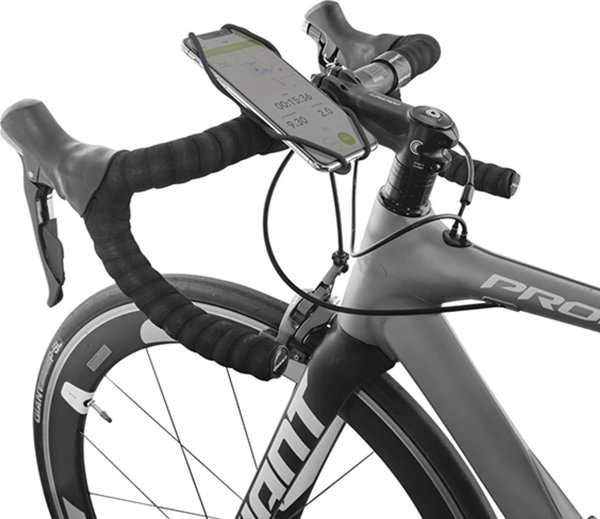 Βάση κινητού τηλεφώνου NoName Bone Bike Tie 3, για ποδήλατο, ρυθμιζόμενο μέγεθος, μαύρο, 4.7-7.2", σιλικόνη, τοποθετείται στο τιμόνι, μαύρο