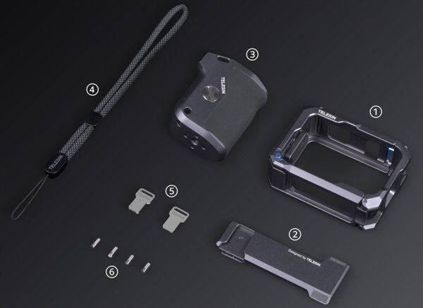 Telesin Λαβή Grip με Πλαίσιο Στήριξης για GoPro Hero 13, 12, 11, 10, 9 Black - Εργονομική Σταθεροποίηση