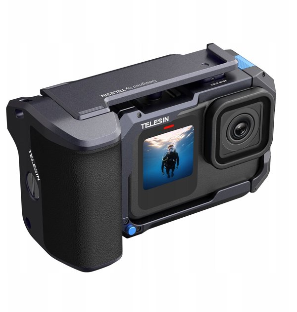 Telesin Λαβή Grip με Πλαίσιο Στήριξης για GoPro Hero 13, 12, 11, 10, 9 Black - Εργονομική Σταθεροποίηση