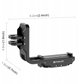 Uchwyt Szyna Klatka Poziom Pion 1/4'' i GoPro do DJI Osmo Action 5 Pro / 4 / PU768B