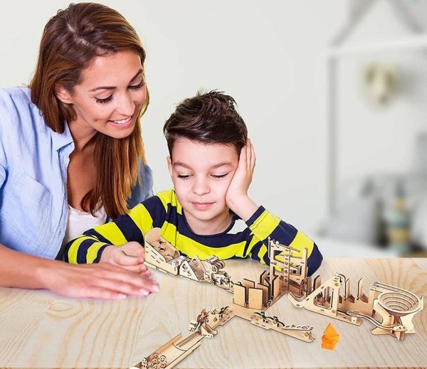 UGEARS Smartivity Ξύλινα Μηχανικά Παζλ 3D - Αλυσιδωτές Αντιδράσεις