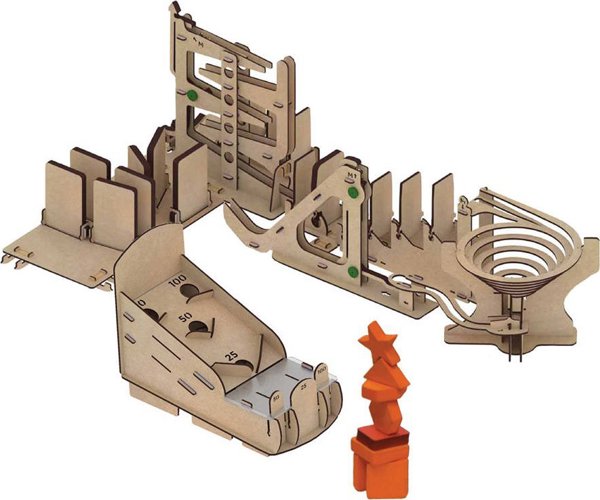 UGEARS Smartivity Ξύλινα Μηχανικά Παζλ 3D - Αλυσιδωτές Αντιδράσεις
