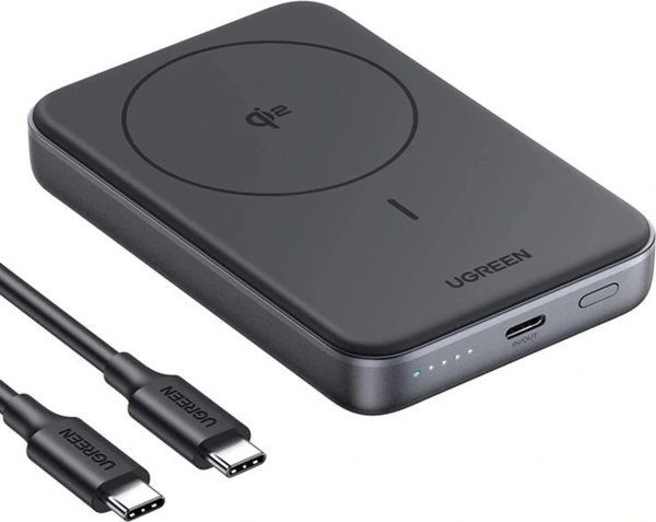 UGREEN PB761 Μαγνητικό powerbank 10000mAh Qi2 30W Magsafe + καλώδιο USB-C μαύρο