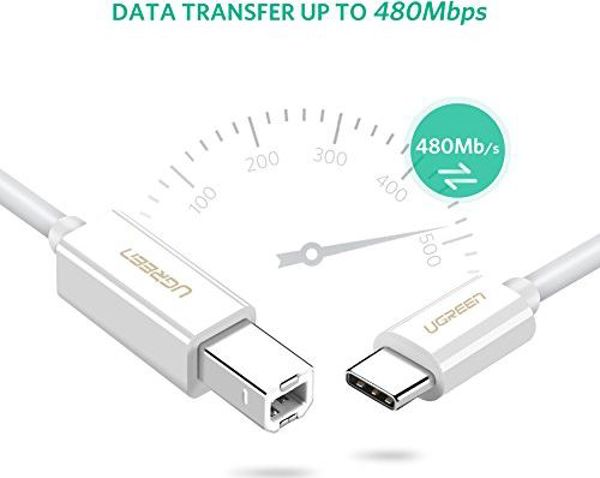 Ugreen Καλώδιο USB C 1 m Λευκό