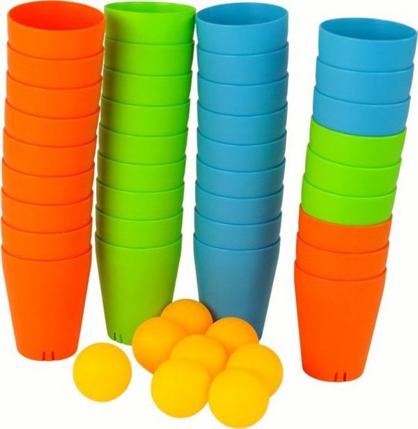 LeanToys Παιχνίδι Στοιβάγματος 3 σε 1, 44 Τεμάχια, Εκπαιδευτικό Παιχνίδι για Παιδιά από 3 Ετών