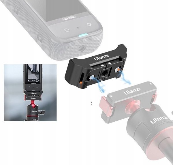 Προσαρμογέας Ulanzi Βάση Στήριξης 1/4"" + Σύστημα Gopro Για Insta360 One X2 / X3 / Ulanzi / C013