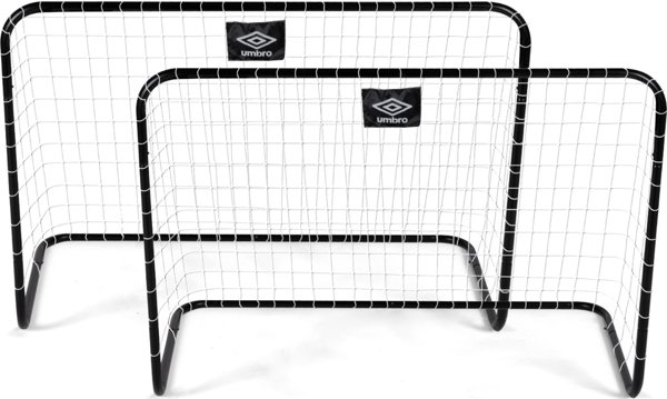 Σετ 2 τέρματα ποδοσφαίρου με δίχτυ 78x56x45cm UMBRO
