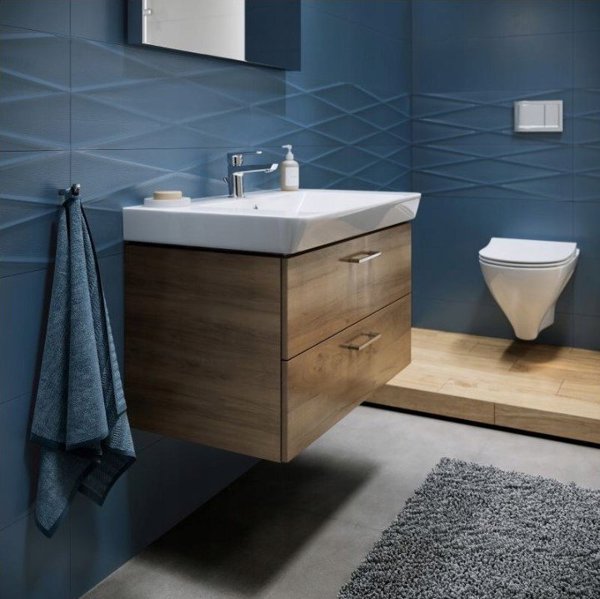 Νιπτήρας Cersanit K675-002 ΝΙΠΤΗΡΑΣ ΕΠΙΠΛΩΝ MILLE SLIM 60X41 BOX CERSANIT