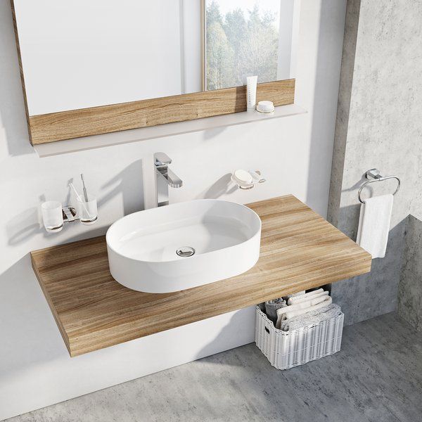 Νιπτήρας Ravak Slim επιτραπέζιος 55cm λευκός