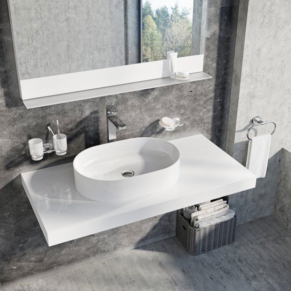 Νιπτήρας Ravak Slim επιτραπέζιος 55cm λευκός
