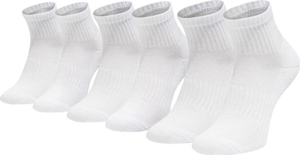 Under Armour Κάλτσες Core Quarter 3-Pack 1358344-100 Λευκές 36-41