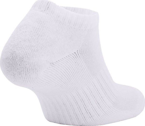 Under Armour Core No Show κάλτσες 3 Τεμ. 1363241-100 42-46 Λευκές