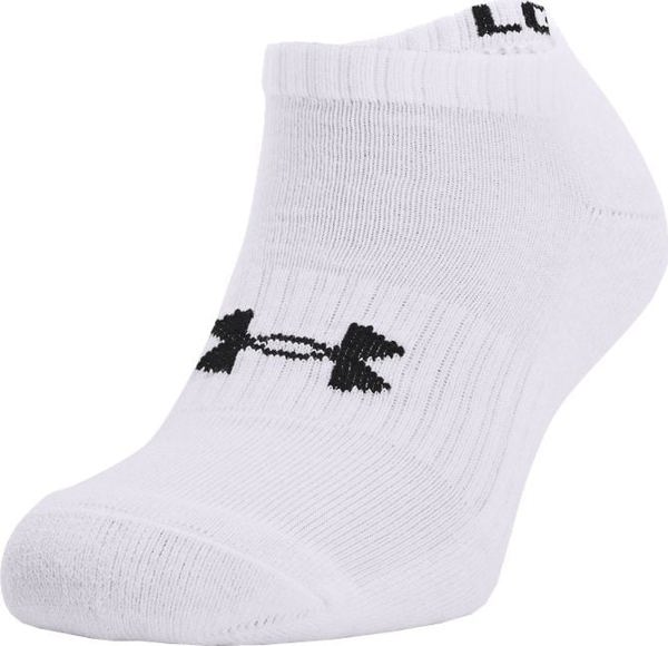 Under Armour Core No Show κάλτσες 3 Τεμ. 1363241-100 42-46 Λευκές