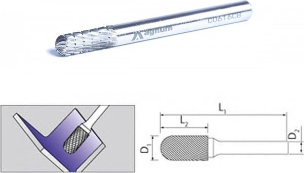 UN Φρέζα Παλκοβι 6mm C0616/CB - Κοπτικό Εργαλείο Ξυλουργικής