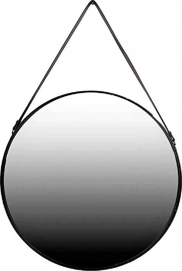 Uniglob ΚΡΕΜΑΣΤΟΣ ΚΑΘΡΕΦΤΗΣ PERITO ΣΤΡΟΓΓΥΛΟΣ 80 CM ΜΑΥΡΟΣ