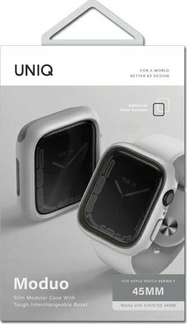 Uniq Etui UNIQ Moduo Apple Watch 4/5/6/7/8/SE 44/45mm κιμωλία-γκρι
