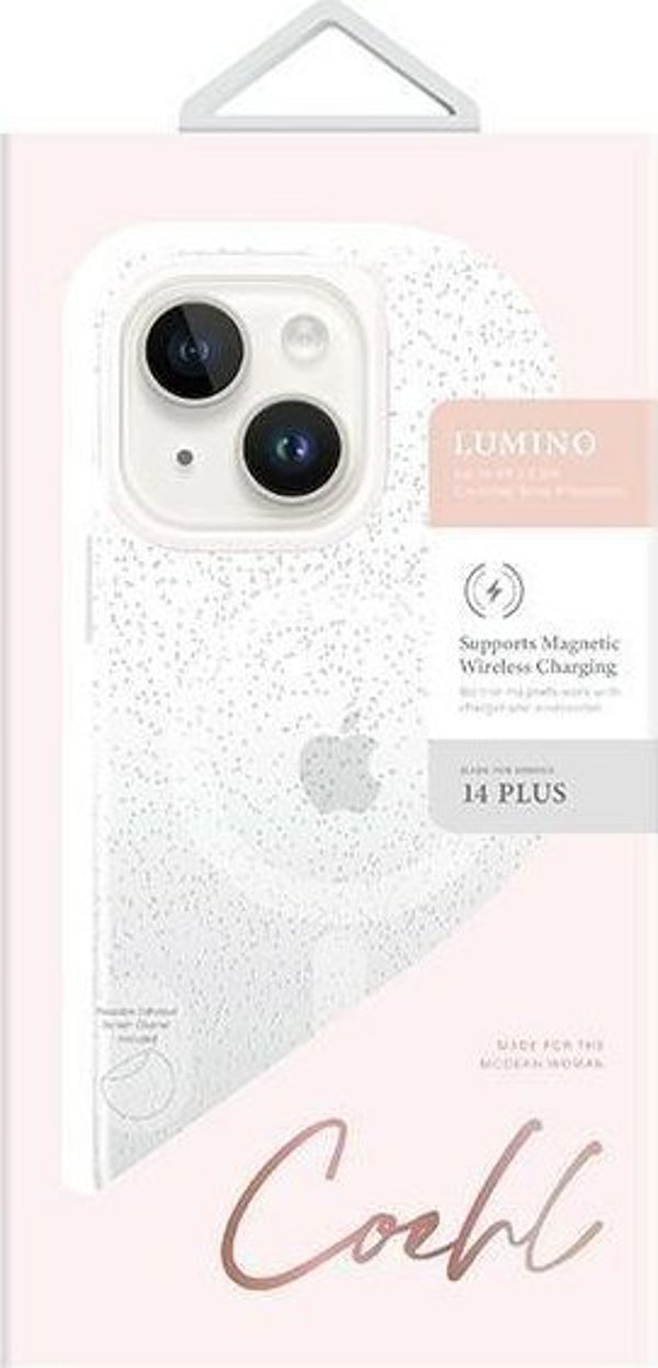 Uniq Etui UNIQ Coehl Lumino Apple iPhone 14 Plus ασημί/αστραφτερό ασημί