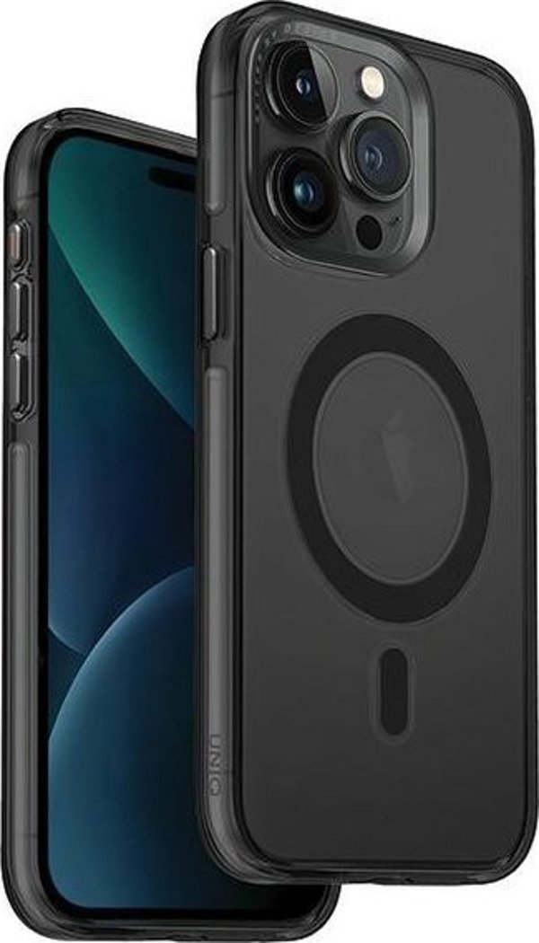 Uniq UNIQ θήκη Calio iPhone 15 Pro 6.1" Magclick Φόρτιση γκρι/καπνιστό γκρι