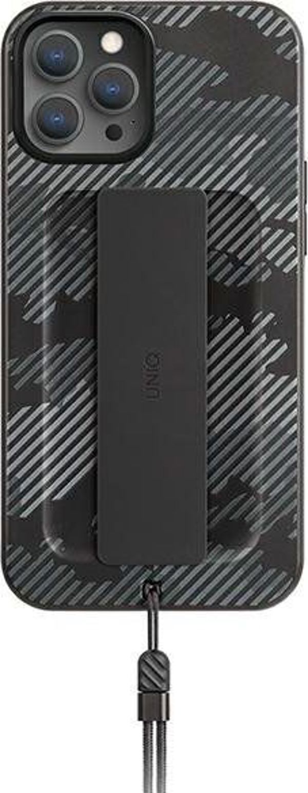 Uniq UNIQ θήκη Heldro iPhone 12/12 Pro 6,1" μαύρο καμουφλάζ/charcoal camo Αντιμικροβιακό