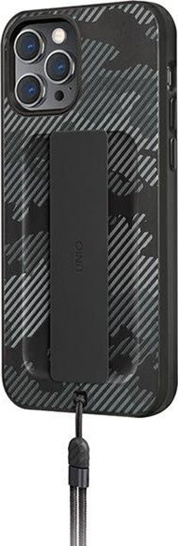 Uniq UNIQ θήκη Heldro iPhone 12/12 Pro 6,1" μαύρο καμουφλάζ/charcoal camo Αντιμικροβιακό