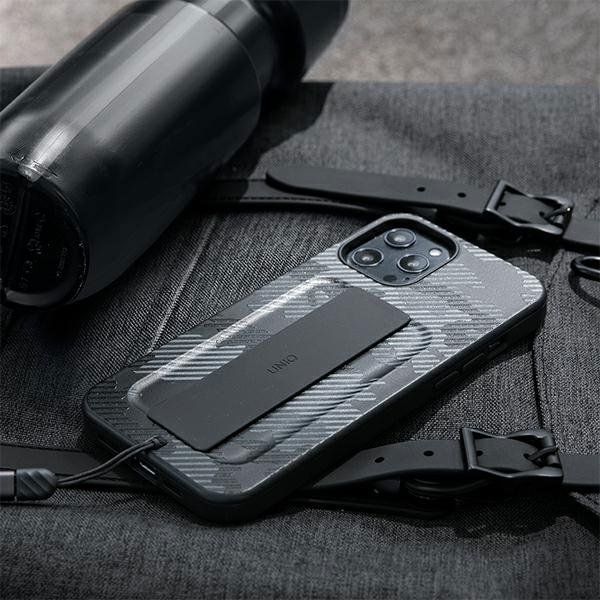 Uniq UNIQ θήκη Heldro iPhone 12/12 Pro 6,1" μαύρο καμουφλάζ/charcoal camo Αντιμικροβιακό