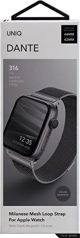 Uniq Dante Λουράκι για Apple Watch Series 4/5/6/SE 44mm από Ανοξείδωτο Ατσάλι, Magnetic Mesh, Graphite