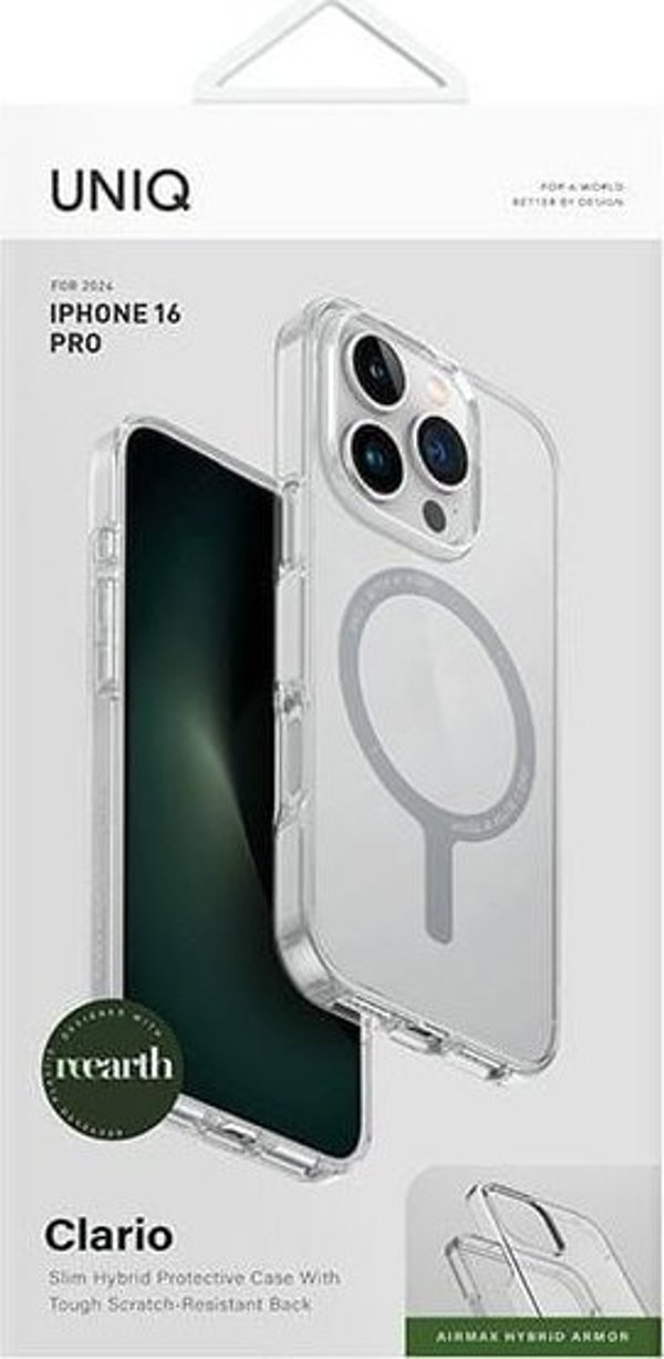 Uniq UNIQ θήκη Clario iPhone 16 Pro 6.3" Magclick Charging διάφανο/lucent clear