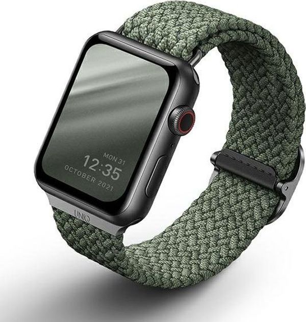 Uniq UNIQ pasek Aspen Apple Watch 44/42mm Braided zielony/cypress green