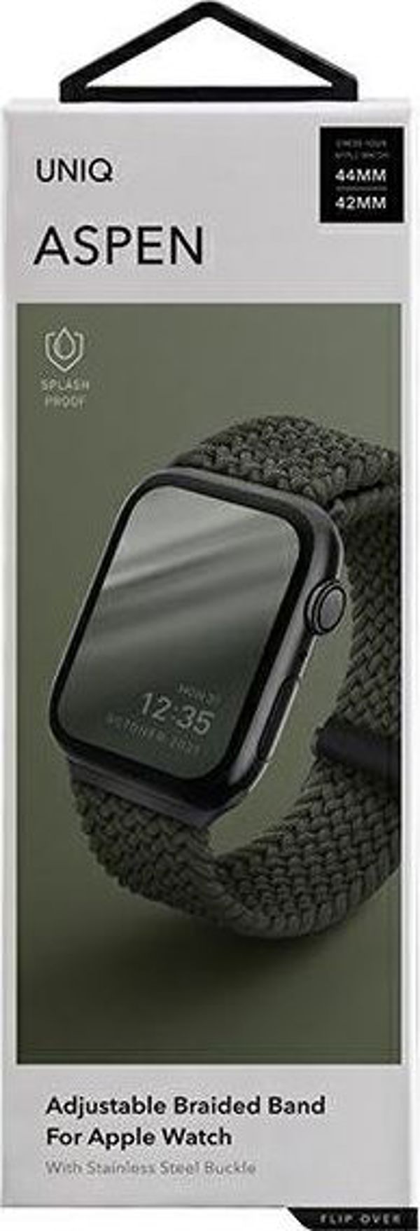 Uniq UNIQ pasek Aspen Apple Watch 44/42mm Braided zielony/cypress green