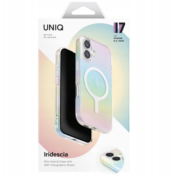 UNIQ Iridescia θήκη για iPhone 17 Magclick Charging holo quartz