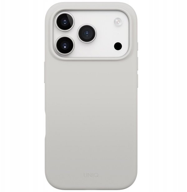 Θήκη UNIQ Lino για iPhone 17 Pro Magclick Φόρτιση Ανοιχτό Γκρι