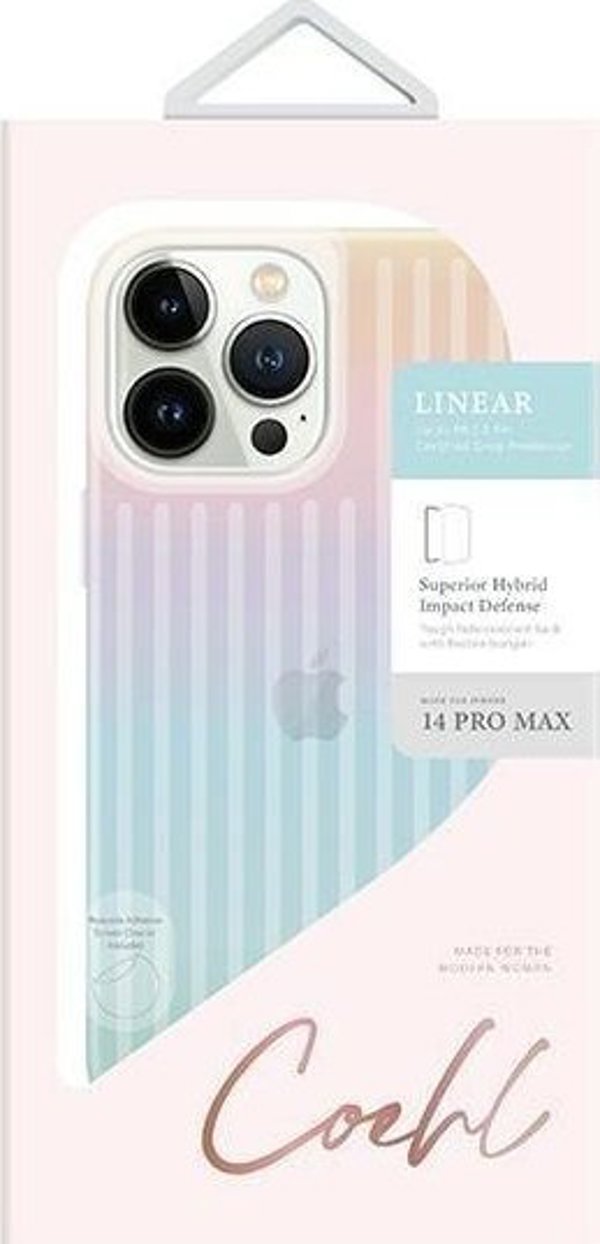 Uniq Etui UNIQ Coehl Linear Apple iPhone 14 Pro Max οπαλί/ιριδίζον