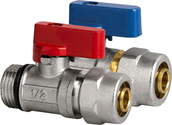 Unimet ΜΙΝΙ ΒΑΛΒΙΔΑ ΣΦΑΙΡΑΣ PEX ΜΕ ΦΛΑΝΤΖΑ 1/2*16 ΖΕΣΤΟ ΝΕΡΟ