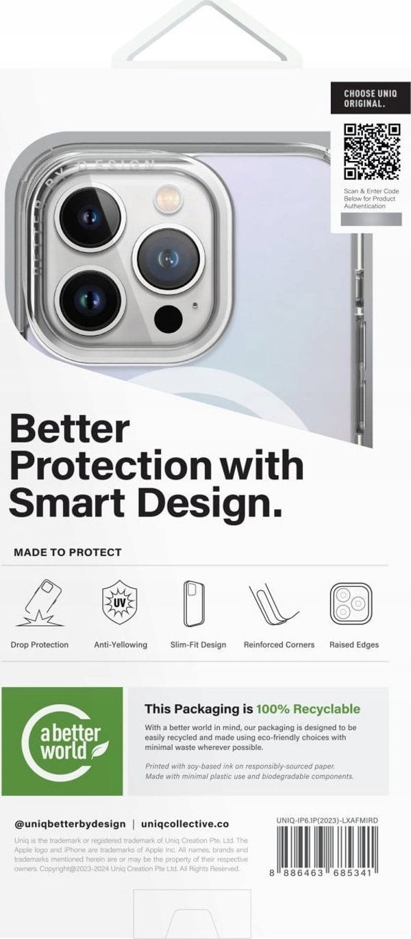 Uniq UNIQ θήκη LifePro Xtreme iPhone 15 Pro 6.1" Magclick Charging οπάλ/ιριδίζον
