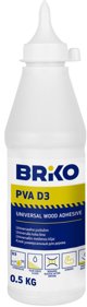Briko Κόλλα Ξύλου PVA D3 Πολλαπλών Χρήσεων 0.5kg