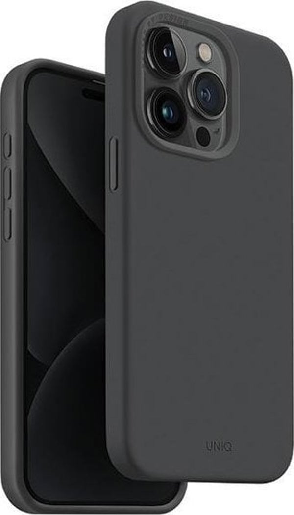 Uniq UNIQ θήκη Lino Hue iPhone 15 Pro 6.1" Magclick Charging γκρι/ανθρακί