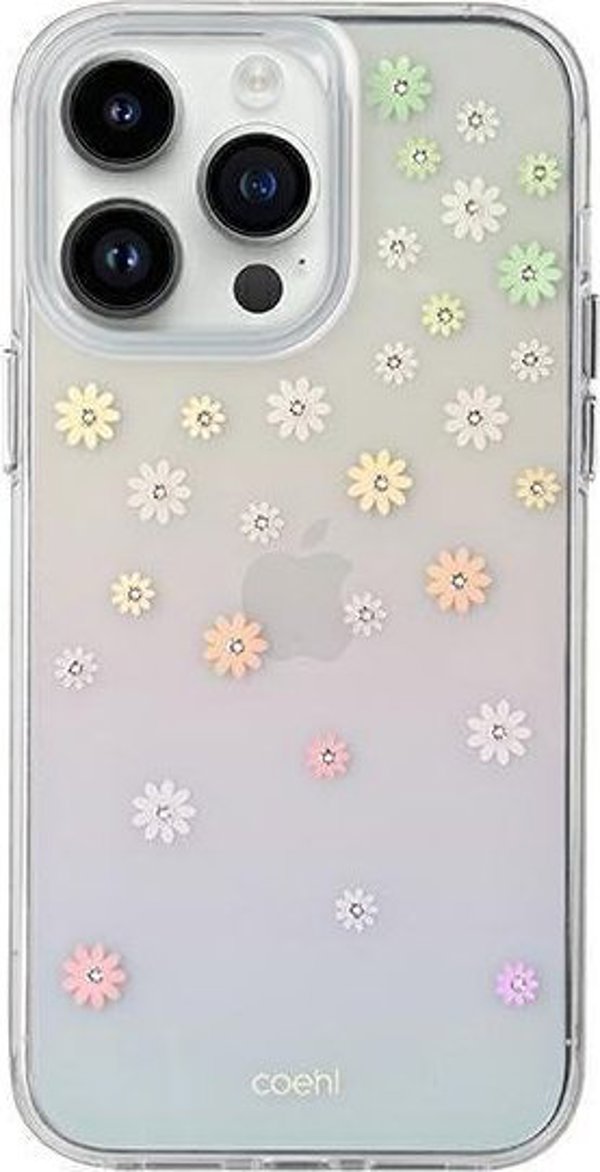 Θήκη Uniq Coehl Aster για iPhone 14 Pro - Ροζ/Ανοιχτό Ροζ με Floral Μοτίβο